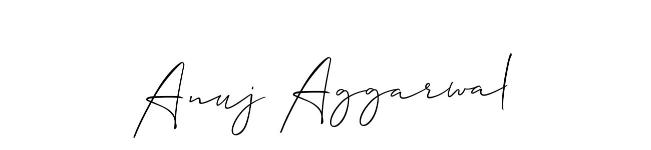 Anuj Aggarwal stylish signature style. Best Handwritten Sign (Allison_Script) for my name. Handwritten Signature Collection Ideas for my name Anuj Aggarwal. Anuj Aggarwal signature style 2 images and pictures png
