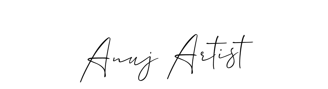 Also You can easily find your signature by using the search form. We will create Anuj Artist name handwritten signature images for you free of cost using Allison_Script sign style. Anuj Artist signature style 2 images and pictures png