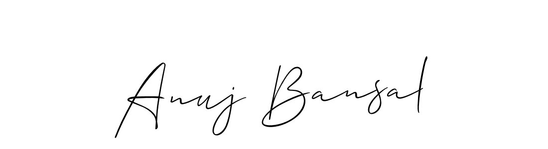 It looks lik you need a new signature style for name Anuj Bansal. Design unique handwritten (Allison_Script) signature with our free signature maker in just a few clicks. Anuj Bansal signature style 2 images and pictures png