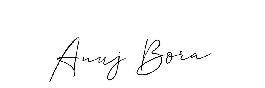 You should practise on your own different ways (Allison_Script) to write your name (Anuj Bora) in signature. don't let someone else do it for you. Anuj Bora signature style 2 images and pictures png