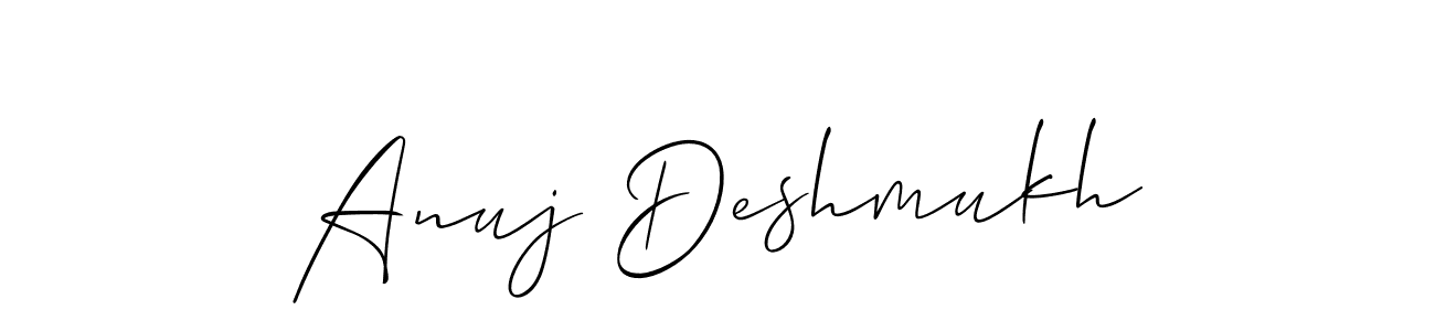 Similarly Allison_Script is the best handwritten signature design. Signature creator online .You can use it as an online autograph creator for name Anuj Deshmukh. Anuj Deshmukh signature style 2 images and pictures png