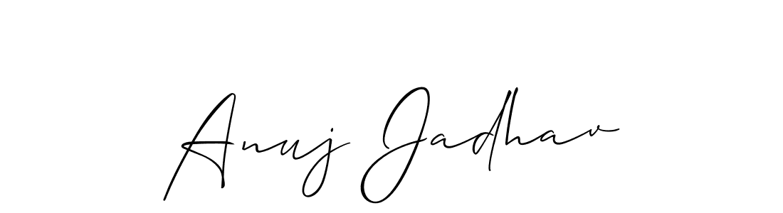 Similarly Allison_Script is the best handwritten signature design. Signature creator online .You can use it as an online autograph creator for name Anuj Jadhav. Anuj Jadhav signature style 2 images and pictures png