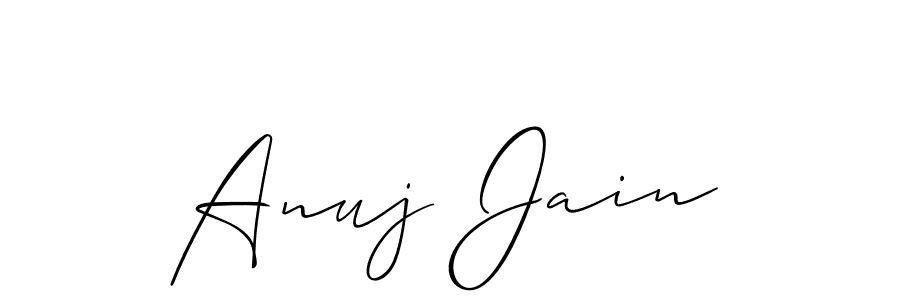 Also You can easily find your signature by using the search form. We will create Anuj Jain name handwritten signature images for you free of cost using Allison_Script sign style. Anuj Jain signature style 2 images and pictures png
