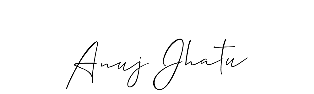 Make a beautiful signature design for name Anuj Jhatu. Use this online signature maker to create a handwritten signature for free. Anuj Jhatu signature style 2 images and pictures png