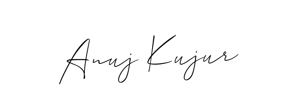 How to Draw Anuj Kujur signature style? Allison_Script is a latest design signature styles for name Anuj Kujur. Anuj Kujur signature style 2 images and pictures png