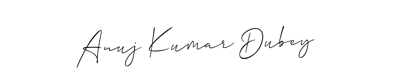 if you are searching for the best signature style for your name Anuj Kumar Dubey. so please give up your signature search. here we have designed multiple signature styles  using Allison_Script. Anuj Kumar Dubey signature style 2 images and pictures png