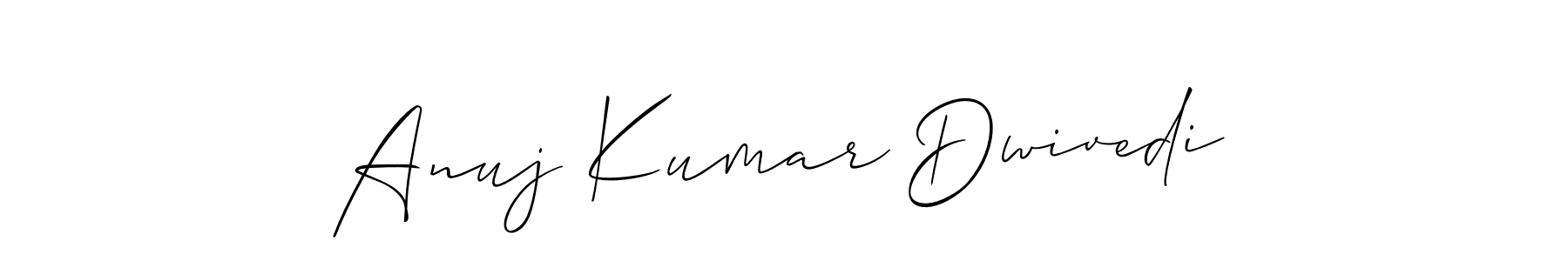 How to make Anuj Kumar Dwivedi signature? Allison_Script is a professional autograph style. Create handwritten signature for Anuj Kumar Dwivedi name. Anuj Kumar Dwivedi signature style 2 images and pictures png