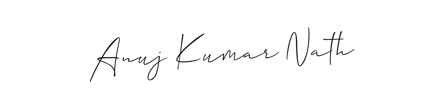 It looks lik you need a new signature style for name Anuj Kumar Nath. Design unique handwritten (Allison_Script) signature with our free signature maker in just a few clicks. Anuj Kumar Nath signature style 2 images and pictures png
