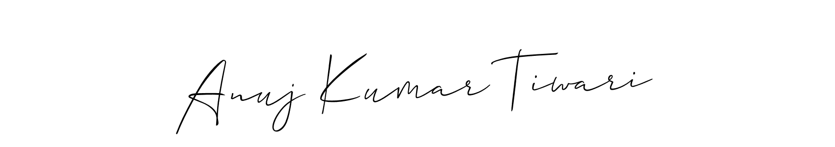 How to Draw Anuj Kumar Tiwari signature style? Allison_Script is a latest design signature styles for name Anuj Kumar Tiwari. Anuj Kumar Tiwari signature style 2 images and pictures png