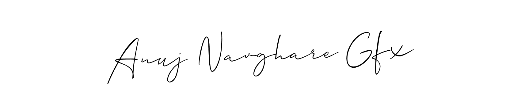 It looks lik you need a new signature style for name Anuj Navghare Gfx. Design unique handwritten (Allison_Script) signature with our free signature maker in just a few clicks. Anuj Navghare Gfx signature style 2 images and pictures png