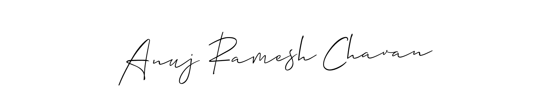 if you are searching for the best signature style for your name Anuj Ramesh Chavan. so please give up your signature search. here we have designed multiple signature styles  using Allison_Script. Anuj Ramesh Chavan signature style 2 images and pictures png