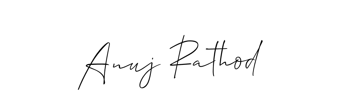 How to make Anuj Rathod signature? Allison_Script is a professional autograph style. Create handwritten signature for Anuj Rathod name. Anuj Rathod signature style 2 images and pictures png