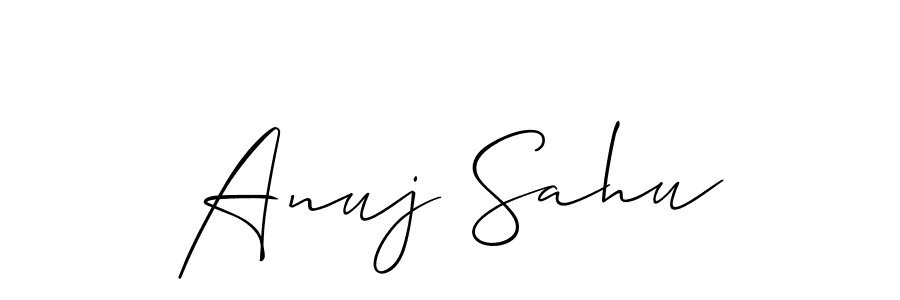How to make Anuj Sahu signature? Allison_Script is a professional autograph style. Create handwritten signature for Anuj Sahu name. Anuj Sahu signature style 2 images and pictures png