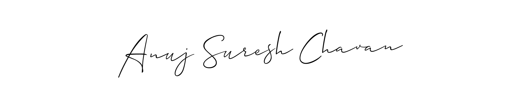 Make a short Anuj Suresh Chavan signature style. Manage your documents anywhere anytime using Allison_Script. Create and add eSignatures, submit forms, share and send files easily. Anuj Suresh Chavan signature style 2 images and pictures png