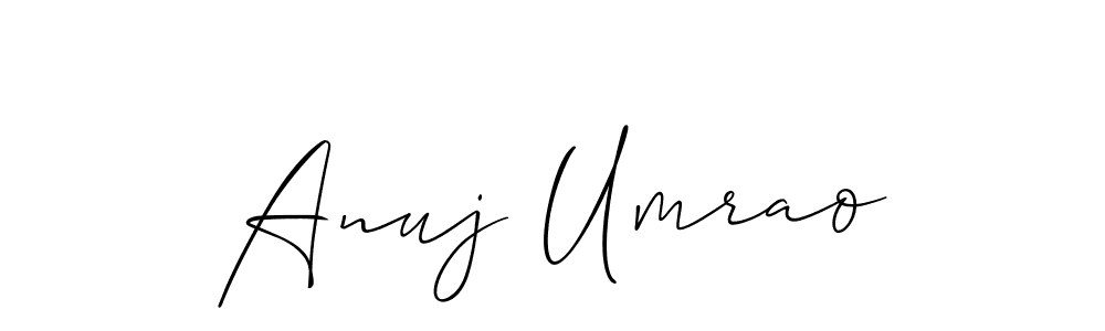 This is the best signature style for the Anuj Umrao name. Also you like these signature font (Allison_Script). Mix name signature. Anuj Umrao signature style 2 images and pictures png