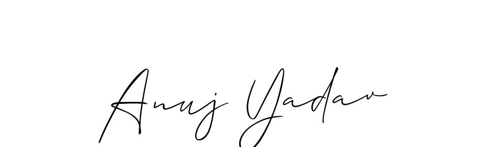 Similarly Allison_Script is the best handwritten signature design. Signature creator online .You can use it as an online autograph creator for name Anuj Yadav. Anuj Yadav signature style 2 images and pictures png