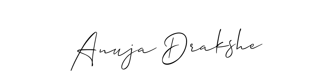 Anuja Drakshe stylish signature style. Best Handwritten Sign (Allison_Script) for my name. Handwritten Signature Collection Ideas for my name Anuja Drakshe. Anuja Drakshe signature style 2 images and pictures png