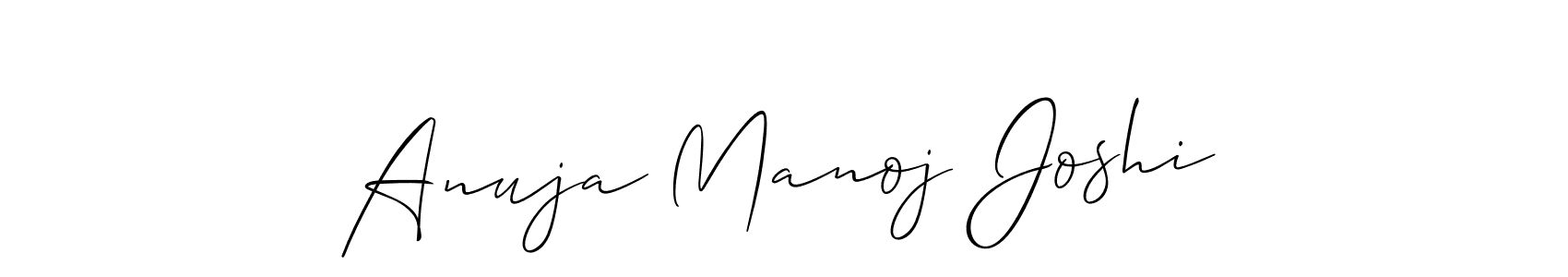 Here are the top 10 professional signature styles for the name Anuja Manoj Joshi. These are the best autograph styles you can use for your name. Anuja Manoj Joshi signature style 2 images and pictures png