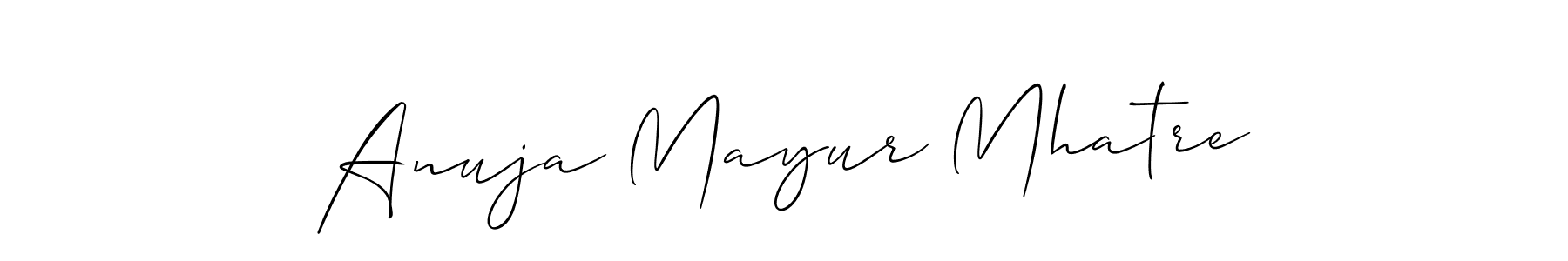 See photos of Anuja Mayur Mhatre official signature by Spectra . Check more albums & portfolios. Read reviews & check more about Allison_Script font. Anuja Mayur Mhatre signature style 2 images and pictures png