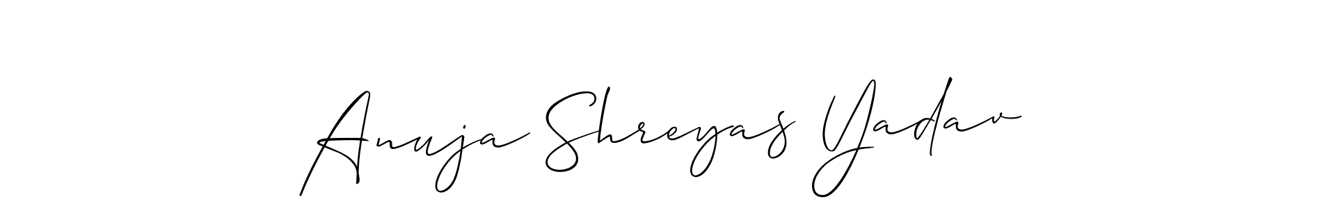 Once you've used our free online signature maker to create your best signature Allison_Script style, it's time to enjoy all of the benefits that Anuja Shreyas Yadav name signing documents. Anuja Shreyas Yadav signature style 2 images and pictures png