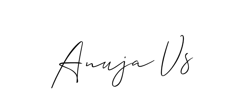 You can use this online signature creator to create a handwritten signature for the name Anuja Vs. This is the best online autograph maker. Anuja Vs signature style 2 images and pictures png