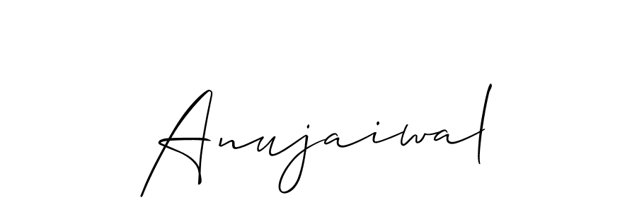 Also You can easily find your signature by using the search form. We will create Anujaiwal name handwritten signature images for you free of cost using Allison_Script sign style. Anujaiwal signature style 2 images and pictures png