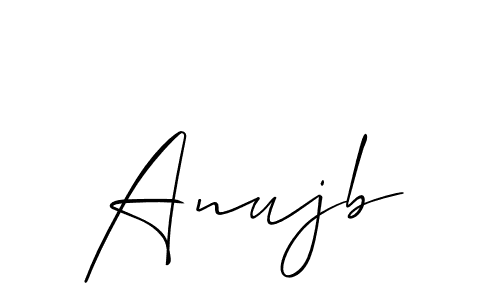 Use a signature maker to create a handwritten signature online. With this signature software, you can design (Allison_Script) your own signature for name Anujb. Anujb signature style 2 images and pictures png