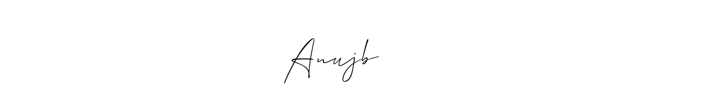Use a signature maker to create a handwritten signature online. With this signature software, you can design (Allison_Script) your own signature for name Anujb लांडगे. Anujb लांडगे signature style 2 images and pictures png