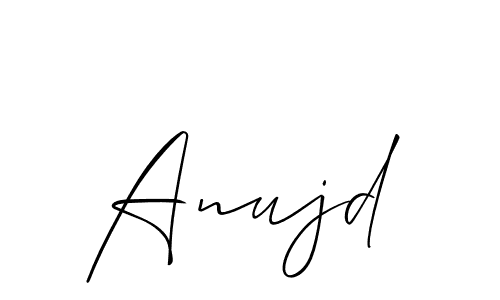 Best and Professional Signature Style for Anujd. Allison_Script Best Signature Style Collection. Anujd signature style 2 images and pictures png