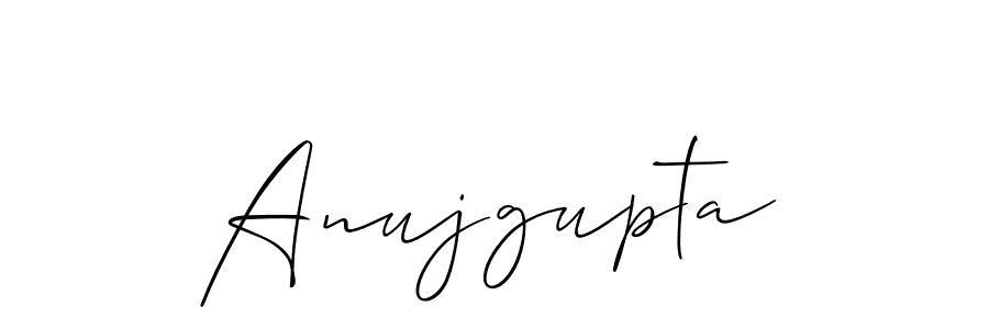 Make a beautiful signature design for name Anujgupta. With this signature (Allison_Script) style, you can create a handwritten signature for free. Anujgupta signature style 2 images and pictures png