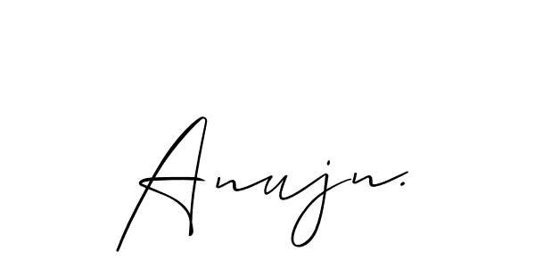 Similarly Allison_Script is the best handwritten signature design. Signature creator online .You can use it as an online autograph creator for name Anujn.. Anujn. signature style 2 images and pictures png