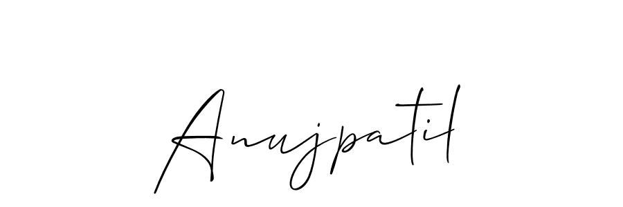 Also we have Anujpatil name is the best signature style. Create professional handwritten signature collection using Allison_Script autograph style. Anujpatil signature style 2 images and pictures png