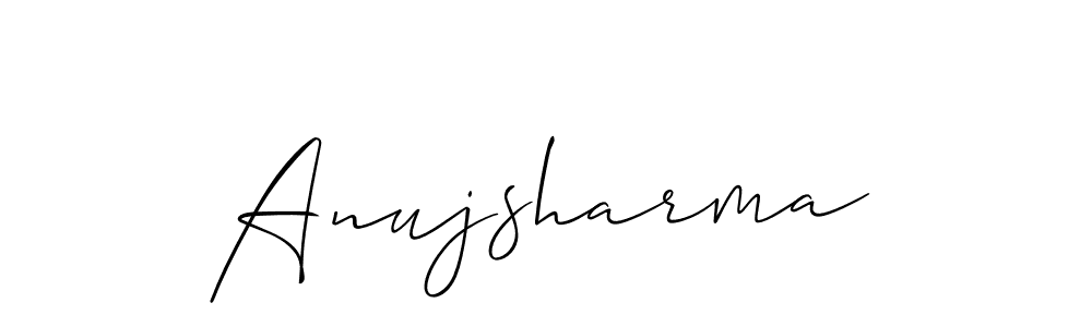 Also we have Anujsharma name is the best signature style. Create professional handwritten signature collection using Allison_Script autograph style. Anujsharma signature style 2 images and pictures png