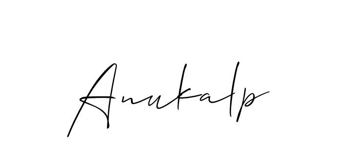 You can use this online signature creator to create a handwritten signature for the name Anukalp. This is the best online autograph maker. Anukalp signature style 2 images and pictures png