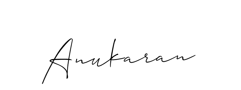 Best and Professional Signature Style for Anukaran. Allison_Script Best Signature Style Collection. Anukaran signature style 2 images and pictures png