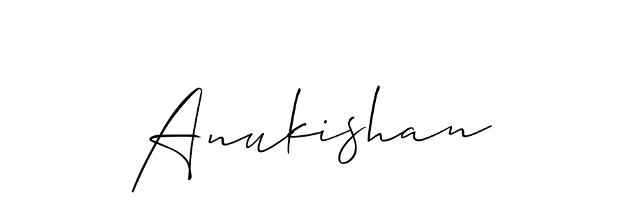 You should practise on your own different ways (Allison_Script) to write your name (Anukishan) in signature. don't let someone else do it for you. Anukishan signature style 2 images and pictures png