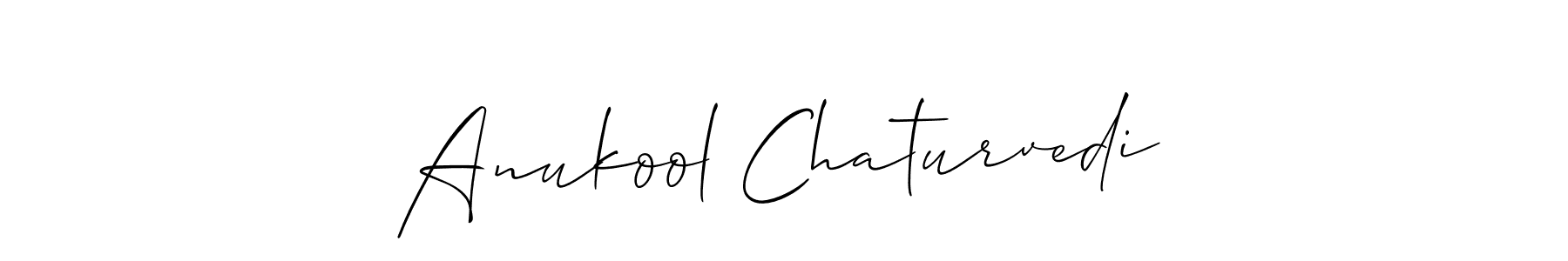 Create a beautiful signature design for name Anukool Chaturvedi. With this signature (Allison_Script) fonts, you can make a handwritten signature for free. Anukool Chaturvedi signature style 2 images and pictures png