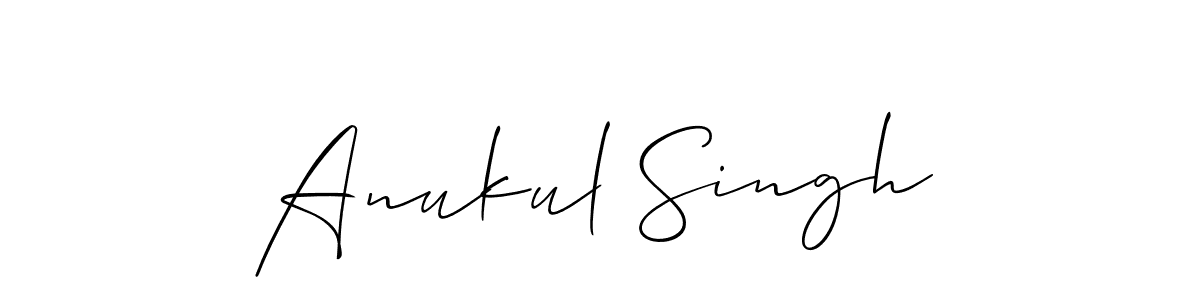 Also we have Anukul Singh name is the best signature style. Create professional handwritten signature collection using Allison_Script autograph style. Anukul Singh signature style 2 images and pictures png