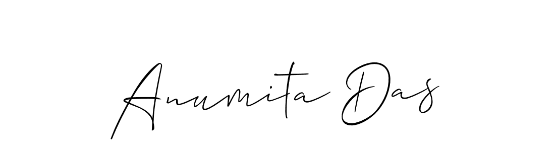 Allison_Script is a professional signature style that is perfect for those who want to add a touch of class to their signature. It is also a great choice for those who want to make their signature more unique. Get Anumita Das name to fancy signature for free. Anumita Das signature style 2 images and pictures png