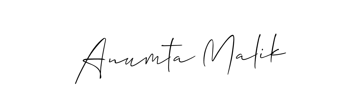 Also we have Anumta Malik name is the best signature style. Create professional handwritten signature collection using Allison_Script autograph style. Anumta Malik signature style 2 images and pictures png