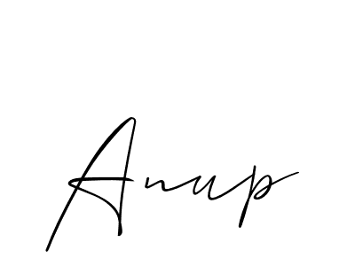 Design your own signature with our free online signature maker. With this signature software, you can create a handwritten (Allison_Script) signature for name Anup. Anup signature style 2 images and pictures png