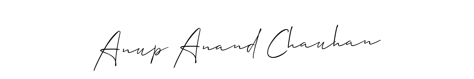 The best way (Allison_Script) to make a short signature is to pick only two or three words in your name. The name Anup Anand Chauhan include a total of six letters. For converting this name. Anup Anand Chauhan signature style 2 images and pictures png