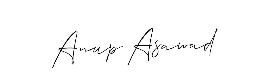 It looks lik you need a new signature style for name Anup Asawad. Design unique handwritten (Allison_Script) signature with our free signature maker in just a few clicks. Anup Asawad signature style 2 images and pictures png