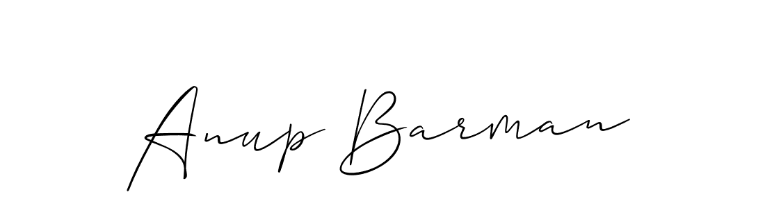 You should practise on your own different ways (Allison_Script) to write your name (Anup Barman) in signature. don't let someone else do it for you. Anup Barman signature style 2 images and pictures png