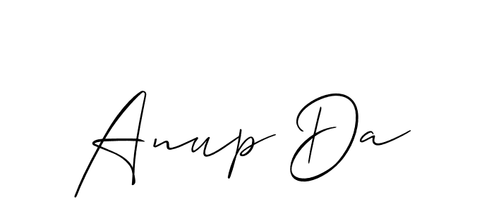 Also You can easily find your signature by using the search form. We will create Anup Da name handwritten signature images for you free of cost using Allison_Script sign style. Anup Da signature style 2 images and pictures png