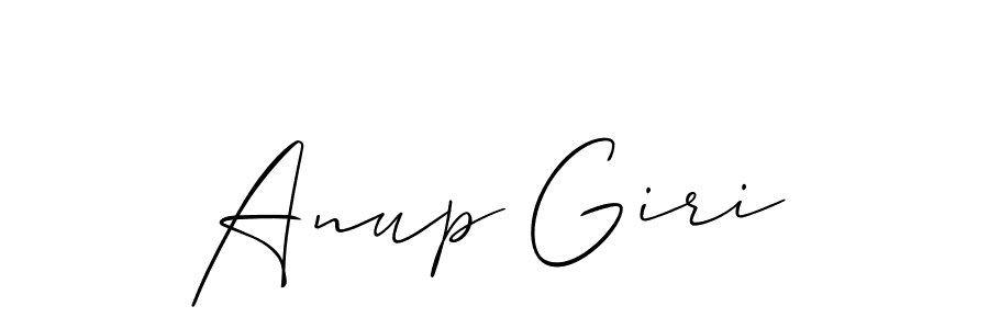 Allison_Script is a professional signature style that is perfect for those who want to add a touch of class to their signature. It is also a great choice for those who want to make their signature more unique. Get Anup Giri name to fancy signature for free. Anup Giri signature style 2 images and pictures png