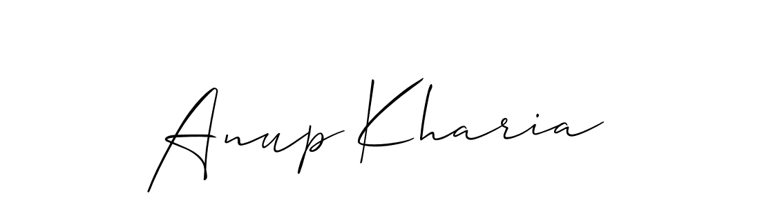 Design your own signature with our free online signature maker. With this signature software, you can create a handwritten (Allison_Script) signature for name Anup Kharia. Anup Kharia signature style 2 images and pictures png
