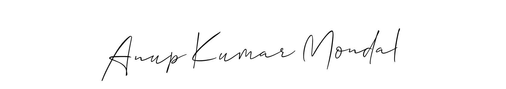 How to make Anup Kumar Mondal signature? Allison_Script is a professional autograph style. Create handwritten signature for Anup Kumar Mondal name. Anup Kumar Mondal signature style 2 images and pictures png