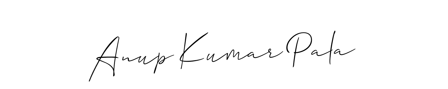 Use a signature maker to create a handwritten signature online. With this signature software, you can design (Allison_Script) your own signature for name Anup Kumar Pala. Anup Kumar Pala signature style 2 images and pictures png