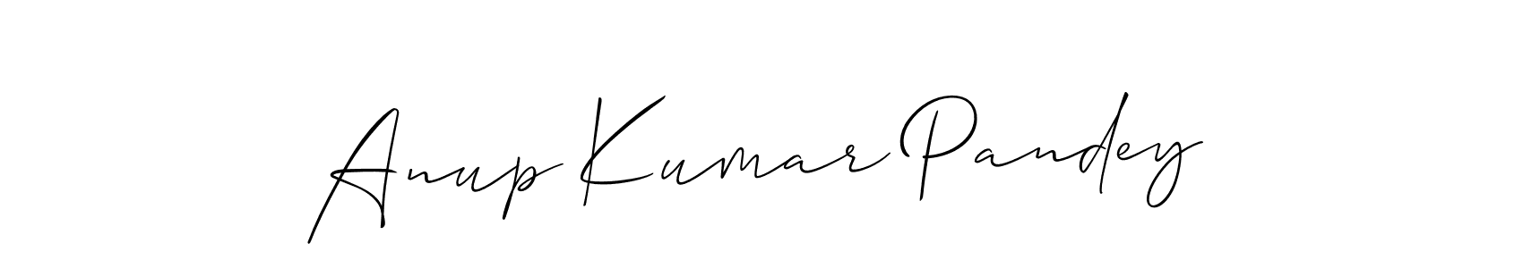 Also You can easily find your signature by using the search form. We will create Anup Kumar Pandey name handwritten signature images for you free of cost using Allison_Script sign style. Anup Kumar Pandey signature style 2 images and pictures png